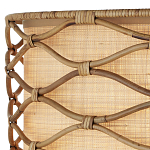 Подвесной светильник  из кованого железа и абажуром из ротанга Wicker Furniture варинант исполнения - 1 | Loft Concept в Костроме