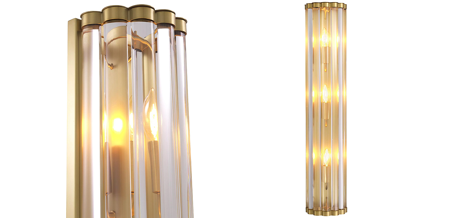 Бра Eichholtz Wall Lamp Amalfi Brass Бра Eichholtz Wall Lamp Amalfi Brass - Loft-Concept в Костроме