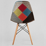 Стул с обивкой в технике пэчворк DSW варинант исполнения - 4 | Loft Concept в Костроме