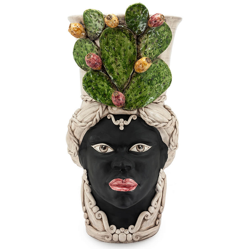 Большая Напольная ваза Abhika VASE MORO LADY FICO Зеленый Коричневый Большая Напольная ваза Abhika VASE MORO LADY FICO Зеленый Коричневый в Костроме | Loft Concept