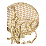 Столик приставной золотистый с орнаментом на столешнице Tanzania варинант исполнения - 3 | Loft Concept в Костроме