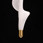 Люстра с белым скрученным плафоном Golden Swirl варинант исполнения - 8 | Loft Concept в Костроме