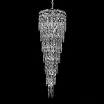 Люстра многоярусная каскадная с хрустальными подвесками Roul Crystal Light варинант исполнения - 3 | Loft Concept в Костроме