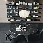 Обеденный стол круглый с фигурными ножками Arc варинант исполнения - 1 | Loft Concept в Костроме