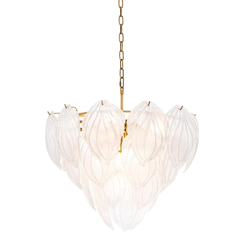 Люстра Chandelier Novida Латунь Античная полированная Прозрачный Люстра Chandelier Novida Латунь Античная полированная Прозрачный в Костроме | Loft Concept
