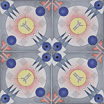 Плитка дизайнерская с узором Элемент варинант исполнения - 3 | Loft Concept в Костроме