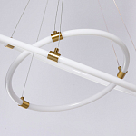 Люстра подвесная с двумя пересекающимися белыми светодиоидными кольцами Luke Lampco Tracer Lamp варинант исполнения - 8 | Loft Concept в Костроме