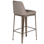 Стул барный светло-серый из экокожи Spectacular High Bar Stool варинант исполнения - 2 | Loft Concept в Костроме