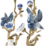 Подсвечник Candleholder Birds Atlanta Set 2 Pcs варинант исполнения - 3 | Loft Concept в Костроме