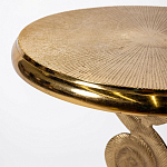 Кофейный стол из металла с круглой столешницей Table Gold Metal варинант исполнения - 2 | Loft Concept в Костроме
