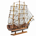 Декоративная модель деревянного парусника With The low варинант исполнения - 2 | Loft Concept в Костроме