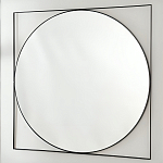 Зеркало в черной металлической раме Urban Style Mirror варинант исполнения - 2 | Loft Concept в Костроме