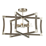 Подвесной светильник в форме фонаря серый Gray Eco Lantern варинант исполнения - 2 | Loft Concept в Костроме