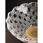 Чаша стеклянная прозрачная на бронзовой подставке с фигуркой девушки Eden Garden варинант исполнения - 7 | Loft Concept в Костроме