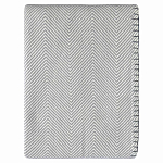 Плед из шерсти мериноса серого цвета 130×180 см Gray Waves варинант исполнения - 1 | Loft Concept в Костроме