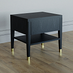 Прикроватная тумбочка с ящиком Elsa Dreams Black варинант исполнения - 4 | Loft Concept в Костроме