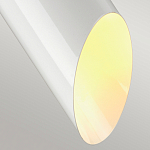 Подвесной светильник белого цвета с вытянутым цилиндрическим плафоном с косым срезом Elstead Lighting варинант исполнения - 5 | Loft Concept в Костроме