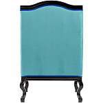 Кресло из натурального бука бирюзовое с изображением птиц и цветов Turquoise Chinoiserie Garden Armchair варинант исполнения - 3 | Loft Concept в Костроме