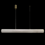 Подвесной светильник линейный цилиндрической формы из натурального алебастра Alabaster Geometry варинант исполнения - 2 | Loft Concept в Костроме