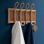 Настенная вешалка из ротанга Wila Wall Hanger M варинант исполнения - 7 | Loft Concept в Костроме