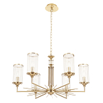 Люстра с 6-ю цилиндрическими стеклянными плафонами Jeanette варинант исполнения - 4 | Loft Concept в Костроме