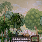 Обои ручная роспись Dandaka Glades Original colourway on painted Xuan paper варинант исполнения - 3 | Loft Concept в Костроме