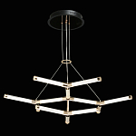 Люстра с геометрической конструкцией из вытянутых цилиндрических плафонов Hex Scaffold  варинант исполнения - 3 | Loft Concept в Костроме