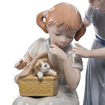 Статуэтка фарфоровая Девочки с собачками Charming Statuette варинант исполнения - 1 | Loft Concept в Костроме