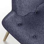 Мебельная ткань Шенилл синий цвет 138 см T4-33 варинант исполнения - 3 | Loft Concept в Костроме