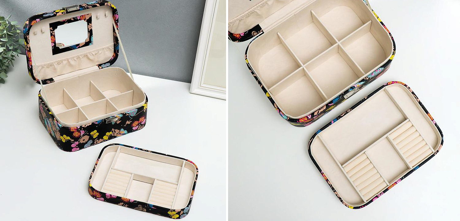 Шкатулка Butterflies Jewerly Organizer Box Шкатулка Butterflies Jewerly Organizer Box - Loft-Concept в Костроме