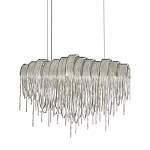 Люстра подвесная с металлическими цепочками и изогнутыми металлическими дугами 72 см Atlantis Chain варинант исполнения - 1 | Loft Concept в Костроме