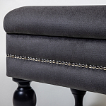 Мягкая банкетка с зоной для хранения Casket Dark Grey варинант исполнения - 3 | Loft Concept в Костроме