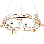 Люстра с хрустальными плафонами и декором Alvere Crystal Chandelier варинант исполнения - 1 | Loft Concept в Костроме