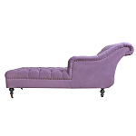 Кушетка фиолетовая с мягкой обивкой из велюра Michael Couch варинант исполнения - 2 | Loft Concept в Костроме