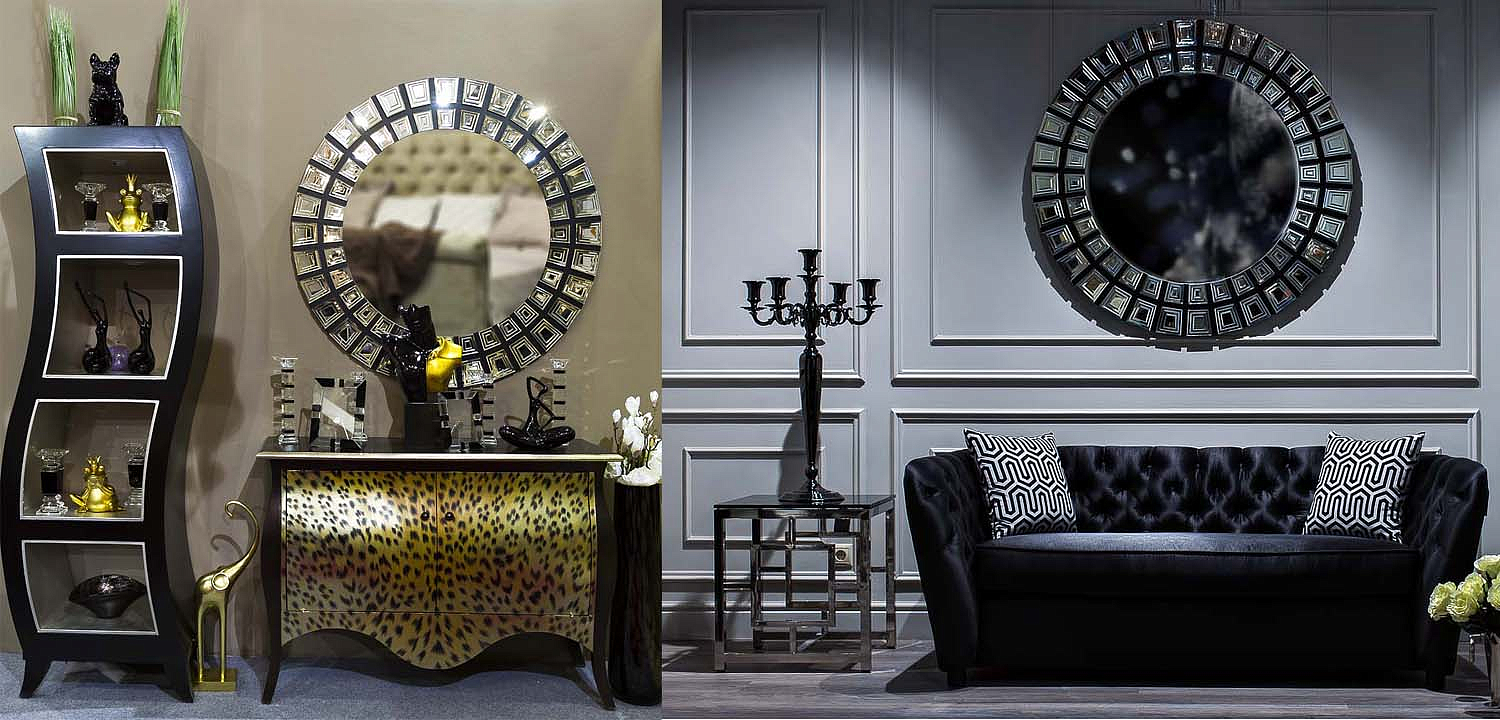 Зеркало Insert Black Glass Зеркало Insert Black Glass - Loft-Concept в Костроме