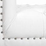 Кушетка белая с мягкой обивкой из велюра Michael Couch варинант исполнения - 6 | Loft Concept в Костроме