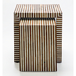Комплект приставных столиков Stripes Set of tables Beige варинант исполнения - 2 | Loft Concept в Костроме