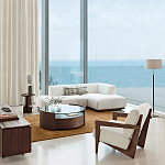 Кресло Avalon White Boucle из массива ореха варинант исполнения - 9 | Loft Concept в Костроме