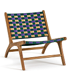 Кресло низкое из массива тика Barbados варинант исполнения - 1 | Loft Concept в Костроме