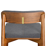 Барный стул из массива ясеня с обивкой из рогожки Elegant Ash варинант исполнения - 5 | Loft Concept в Костроме