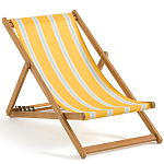 Шезлонг из акации и ткани Argentina варинант исполнения - 3 | Loft Concept в Костроме