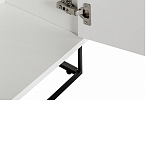 Стеллаж книжный белый с 3-мя открытыми полками и дверкой Strict Lines варинант исполнения - 4 | Loft Concept в Костроме