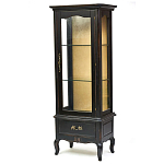 Витрина однодверная с ящиком и 3-мя полками из массива березы Vintage варинант исполнения - 2 | Loft Concept в Костроме