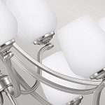 Люстра двухъярусная с белыми матовыми стеклянными плафонами в форме винных бокалов Feiss варинант исполнения - 4 | Loft Concept в Костроме