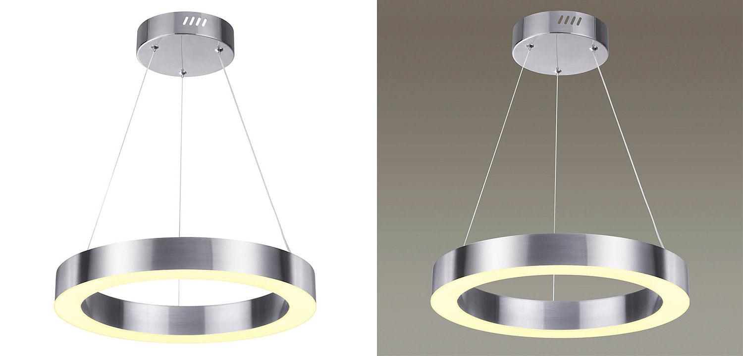 Подвесной светильник Nickel Ribbon Ring 40 Подвесной светильник Nickel Ribbon Ring 40 - Loft-Concept в Костроме