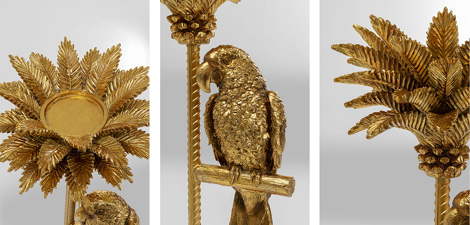 Подсвечник Golden Parrot on a palm tree Подсвечник Golden Parrot on a palm tree - Loft-Concept в Костроме
