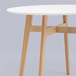 Обеденный стол с белой столешницей ELUNED FURNITURE варинант исполнения - 3 | Loft Concept в Костроме