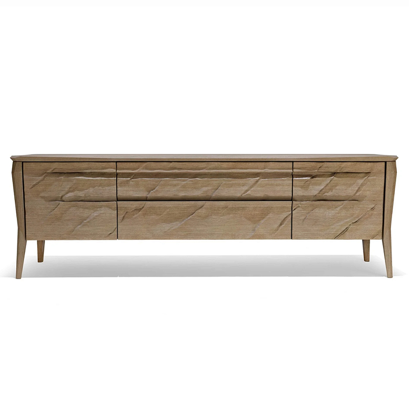 ТВ тумба 2 двери и 2 выдвижных ящика Tasteful Furniture Венге Светлый дуб ТВ тумба 2 двери и 2 выдвижных ящика Tasteful Furniture Венге Светлый дуб в Костроме | Loft Concept