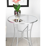 Столик приставной с круглой столешницей на серебристом основании Scenical Table варинант исполнения - 3 | Loft Concept в Костроме