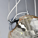 Люстра каскадная с 9-ю разноцветными стеклянными плафонами Kaleido варинант исполнения - 8 | Loft Concept в Костроме